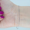Video image preview for Finished Round Paperclip Cable Bracelet in Platinum (1.60 mm - 2.70 mm)