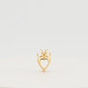 Video image preview for Heart Shape V-End Double Wire Pendants in 14K Gold (3.00 x 3.00 mm - 10.00 x 8.00 mm)