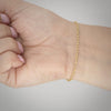 Video image preview for Finished Textured Cable Bracelet in 14K Yellow Gold (1.90 mm - 3.35 mm)