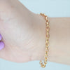 Video image preview for Finished Oval Rolo (Belcher) Bracelet in 14K Gold-Filled (3.70 mm - 4.80 mm)