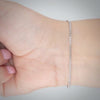 Video image preview for Finished Classic Curb Bracelet in 14K White Gold (1.23 mm - 5.20 mm)