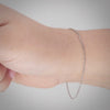 Video image preview for Finished Diamond Cut Round Bead Bracelet in 14K White Gold (1.20 mm - 1.90 mm)