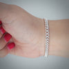 Video image preview for Finished Medium Round Curb Bracelet in Sterling Silver (3.50 mm - 4.90 mm)
