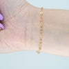 Video image preview for Finished Mirror Alternating Valentino Paperclip Bracelet in 14K Gold-Filled (3.00 mm)