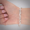 Video image preview for Finished Diamond Cut Cable Bracelet in Sterling Silver (4.20 mm - 7.50 mm)