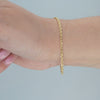 Video image preview for Finished Diamond Cut Round Semi-Solid Cable Bracelet in 14K Yellow Gold (1.50 mm - 3.80 mm)