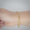 Video image preview for Finished Elongated Cable Bracelet in 14K Yellow Gold (0.85 mm - 5.90 mm)