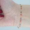 Video image preview for Finished Red, White & Blue Single Figaro Enamel Bracelet in 14K Gold-Filled (2.90 mm)