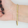 Video image preview for Tennis Bracelet with Citrine Colored CZ in Sterling Silver (2 mm - 4 mm)