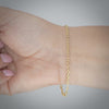 Video image preview for Finished Elongated Cable Bracelet in 14K Yellow Gold (0.85 mm - 5.90 mm)