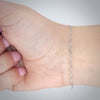 Video image preview for Finished Classic Figaro Bracelet in 14K White Gold (1.50 mm - 2.25 mm)