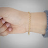 Video image preview for Finished Semi-Solid Oval Rolo Bracelet in 14K Yellow Gold (2.10 mm - 3.20 mm)