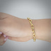 Video image preview for Finished Elongated Cable Bracelet in 14K Yellow Gold (0.85 mm - 5.90 mm)