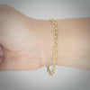 Video image preview for Finished Elongated Cable Bracelet in 14K Yellow Gold (0.85 mm - 5.90 mm)