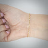Video image preview for Finished Elongated Diamond Cut Cable Bracelet in 18K Yellow Gold (1.00 mm - 2.60 mm)