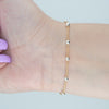 Video image preview for Finished Cable Stud (Satellite) Bracelet in 14K Gold-Filled with Sterling Silver Beads (1.00 mm - 1.50 mm)