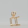 Video image preview for Square Four Prong Double Wire Pendants in Sterling Silver (2.50 mm - 10.25 mm)