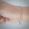 Video image preview for Finished Diamond Cut Round Bead Bracelet in Sterling Silver (2.50 mm - 5.00 mm)