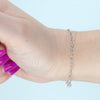 Video image preview for Finished Classic Heart Cable Bracelet in Platinum (2.90 mm)