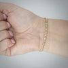 Video image preview for Finished Classic Curb Bracelet in 14K Two Tone Gold (2.40 mm - 3.40 mm)