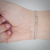 Video image preview for Finished Franco Foxtail Bracelet in 14K White Gold (1.50 mm - 2.50 mm)