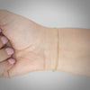 Video image preview for Finished Diamond Cut Round Bead Bracelet in 18K Yellow Gold (1.20 mm - 1.90 mm)