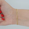 Video image preview for Finished Handmade Cuban Curb Bracelet in 14K Yellow Gold (4.00 mm - 11.00 mm)