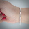 Video image preview for Finished Medium Round Curb Bracelet in Sterling Silver (3.50 mm - 4.90 mm)