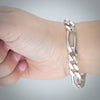 Video image preview for Finished Classic Figaro Bracelet in Sterling Silver (5.50 mm - 11.00 mm)