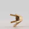 V-End Pear Shape Solitaire Settings in 14K Gold (5.00 x 3.00 mm - 15.00 x 9.00 mm)