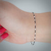 Video image preview for Finished Black Ruthenium Bar Cable Necklace in Sterling Silver (1.20mm)