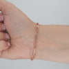 Video image preview for Finished Paperclip Cable Bracelet in 14K Pink Gold-Filled (4.00 mm)