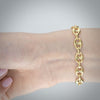Video image preview for Finished Classic Puffed Mariner Link Semi-Solid Bracelet in 14K Yellow Gold (3.80 mm - 12.00 mm)