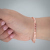 Video image preview for Finished Classic Curb Bracelet in Sterling Silver 18K Pink Gold Finish (3.00 mm - 11.00 mm)