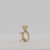 Video image preview for Oval Four Prong Double Wire Pendants in Sterling Silver (4.50 x 3.50 mm - 18.00 x 13.00 mm)
