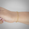 Video image preview for Finished Textured Cable Bracelet in 14K Yellow Gold (1.90 mm - 3.35 mm)