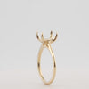 Video image preview for Emerald Shape 4 Prong Basket Solitaire