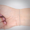 Video image preview for Finished Round Snake Bracelet in 14K White Gold (1.00 mm - 1.55 mm)