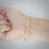 Video image preview for Finished Franco Foxtail Bracelet in 14K Yellow Gold (1.25 mm - 3.20 mm)