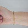 Video image preview for Finished Paperclip Cable Bracelet in 14K Yellow Gold (1.30 mm - 7.80 mm)