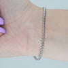 Video image preview for Finished Round Box Bracelet in Platinum (1.60 mm - 3.20 mm)