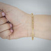 Video image preview for Finished Round Paperclip Cable Bracelet in 14K Yellow Gold (2.50 mm - 7.80 mm)