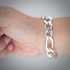 Video image preview for Finished Classic Figaro Bracelet in Sterling Silver (5.50 mm - 11.00 mm)