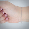 Video image preview for Finished Elongated Cable Necklace in 14K White Gold (1.10 mm - 2.20 mm)