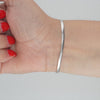 Video image preview for Finished Flexible Herringbone Bracelet in Sterling Silver (2.70 mm - 4.50 mm)