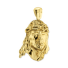 14K Gold Christ Head Pendant (39 x 22 mm)