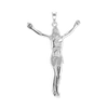 Sterling Silver Body of Christ Pendant (52 x 32 mm)