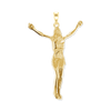 14K Gold Body of Christ Pendant (52 x 32 mm)