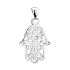 14K Gold Hamsa Filigree Pendant (31 x 18 mm)