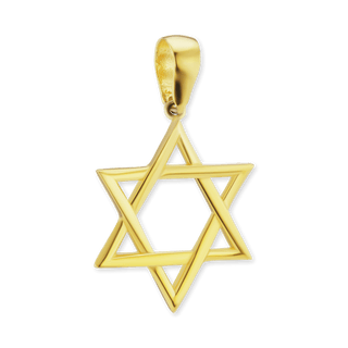 Sterling Silver Star of David Pendant (34 x 21 mm)